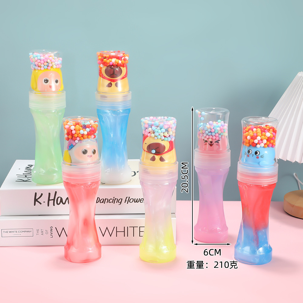 Antorcha de espuma de venta caliente transfronteriza slime barro de color descompresión manual no pegajoso rebote lento goma espumante juguetes para niños