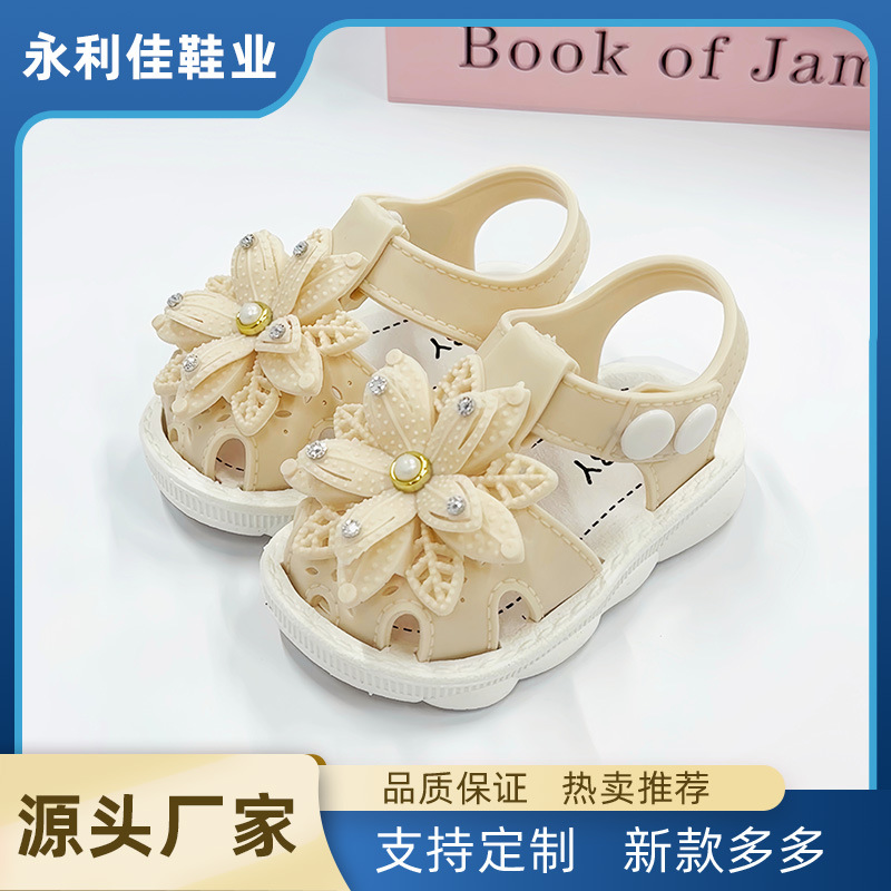 Fábrica de sandalias para niñas de verano para exportación directa comercio exterior e-commerce al por mayor Baotou zapatos de princesa para niños pequeños