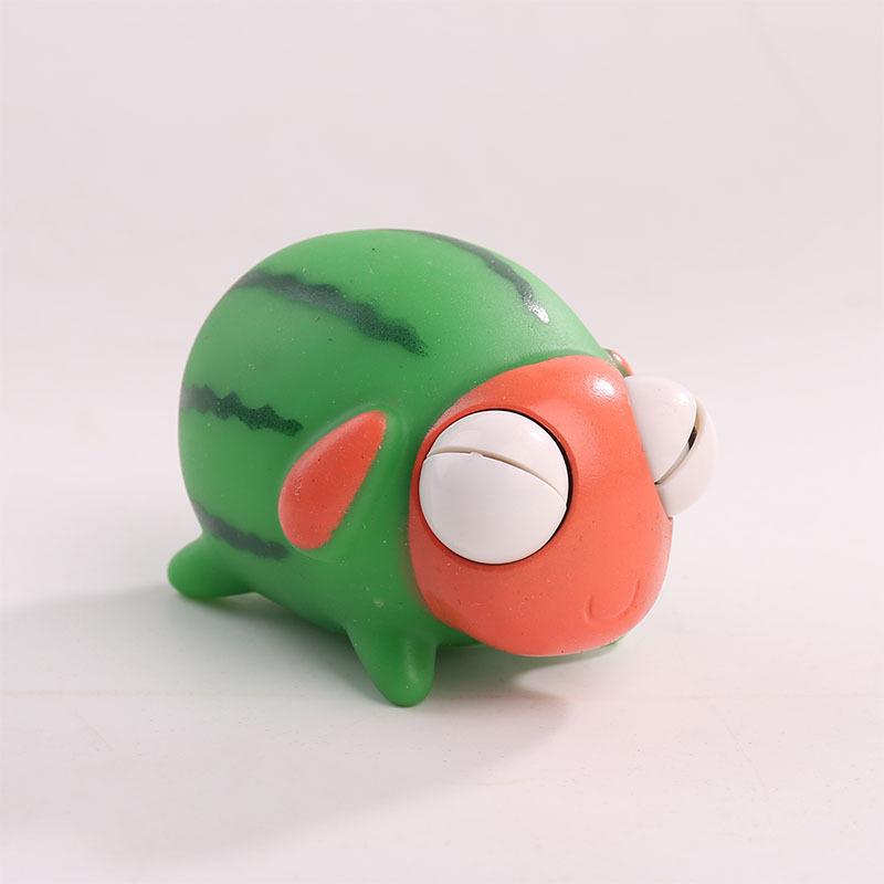 Transfronterizo caliente-venta llamativo gusano vegetal pellizco música descompresión juguete squeeze ojo-soplado creativo ventilación descompresión artefacto fábrica al por mayor