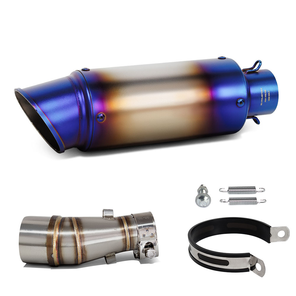 Suitable for Motorcycle Exhaust Pipe Modification Z250 Z300 Stainless Steel Middle Section Sc Barrel Tail Section 12-16 Years