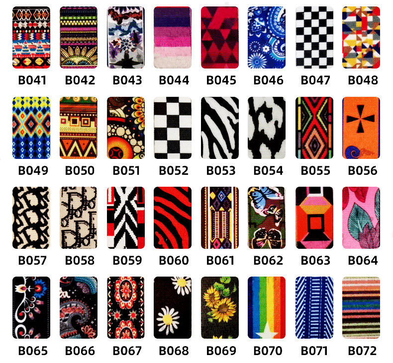 Cinta de poliéster impresa digitalmente de 3.8 cm disponible en stock, estilo bohemio, estilo étnico, impresión de doble cara. image 7