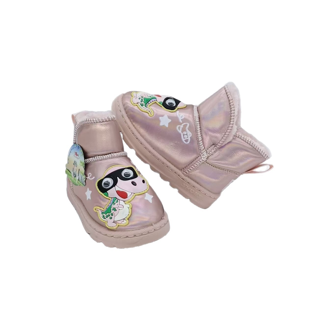 Botas de nieve para niños de invierno 2025 nuevas botas cortas para niños con botas de algodón para niñas más gruesas