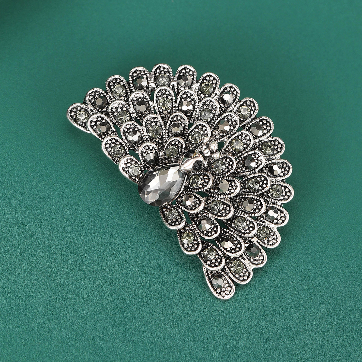 16g Weight Rhinestones Inlay Material Brooches Classification Banquet Occasion Alloy Material Peacock Pattern All Seasons Season Women's Gender Inlay Design Retro Style Retro Pin Peacock Alloy Inlay Rhinestones Women's Brooches 8