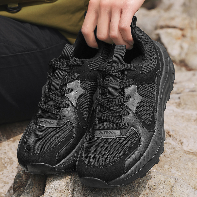 Men's breathable mesh sneakers, size 48, wide toe box, athletic shoes, size 47, cushioned thick sole, men's style, extra wide and large, size 46, oversized sneakers