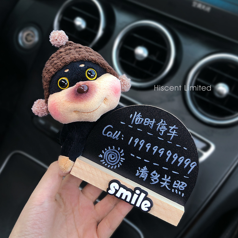 DIY abeja perro temporal placa de estacionamiento de automóviles muñecas