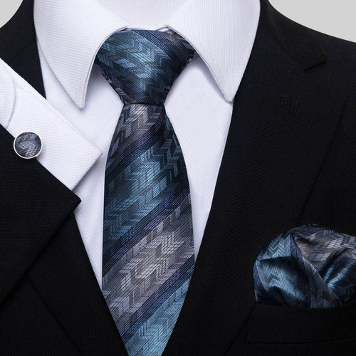Men's Formal Suit Tie Business Wedding Set Satin Tie Pocket Square Set Guangzhou Tie Manufacturer Wholesale