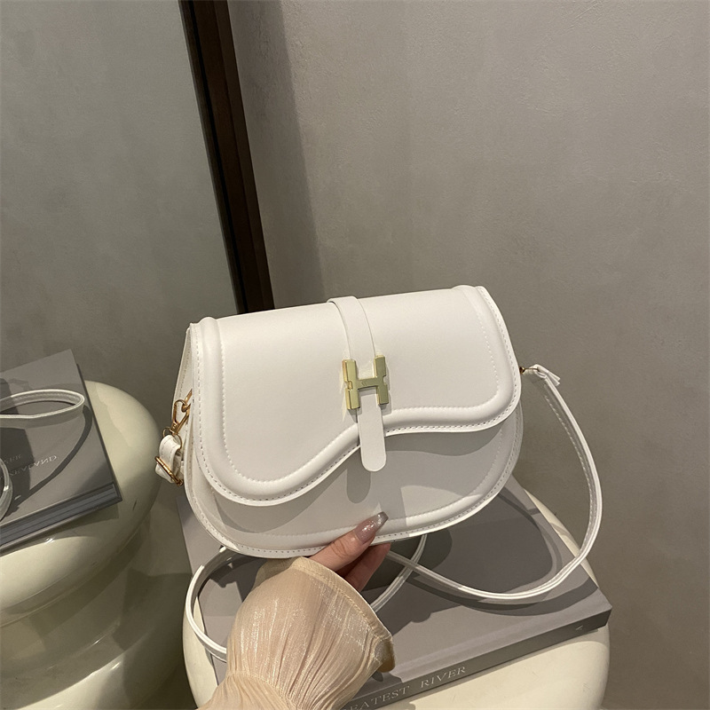 潮流质感个性简约包包女2025新款潮时尚斜挎包简约洋气单肩马鞍包|undefined