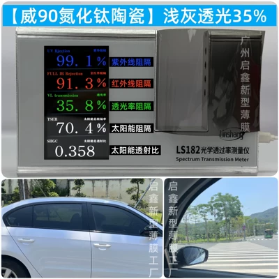 sunscreen film, full car film, Automotive Film - side-rear-fender-50cm-2m-we90-nitride-titanium-ceramiclight-gray-translucency-35