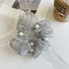Fashionable universal hair rope from pearl, hair accessory, Japanese and Korean