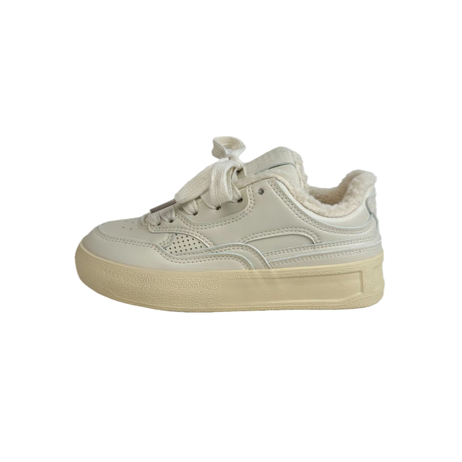 Yuanbo 2024 invierno nuevo tipo de zapatos de lana, zapatos de algodón casuales de baja altura, zapatos de lona cálidos