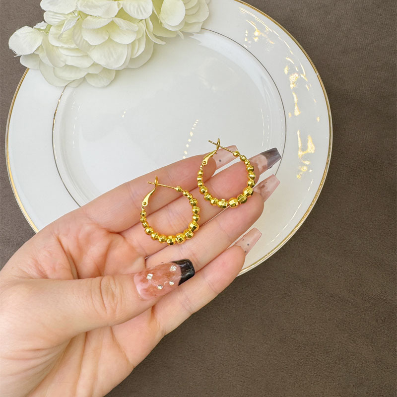 Nuevo aretes de oro de aretes de