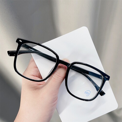 New finished myopia glasses, fashionable retro glasses frames, plain mirrors, versatile anti-blue light glasses for men and women