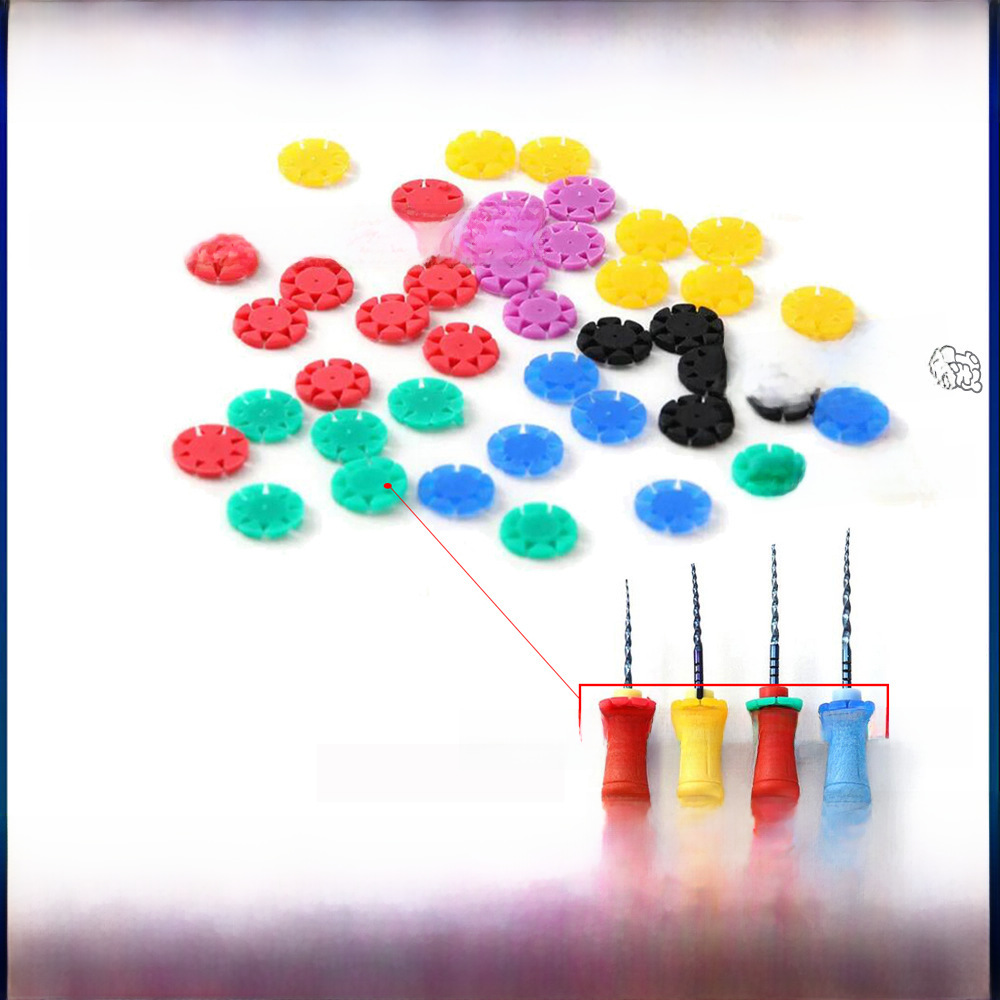 100 pcs/pack dental counting piece root canal file counting piece disinfection memory piece oral root canal file documentary