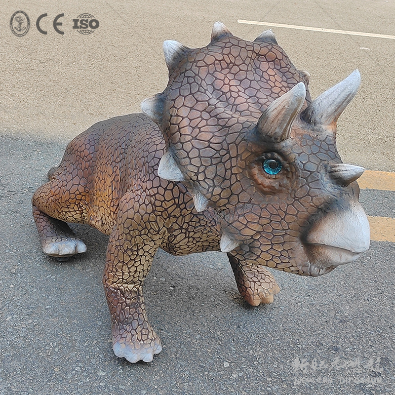 Perro robótico simulación de dinosaurio Tyrannosaurus Rex Dinosaurio eléctrico llamará modelo de movimiento paisaje parque de atracciones modelo de triceratosaurio
