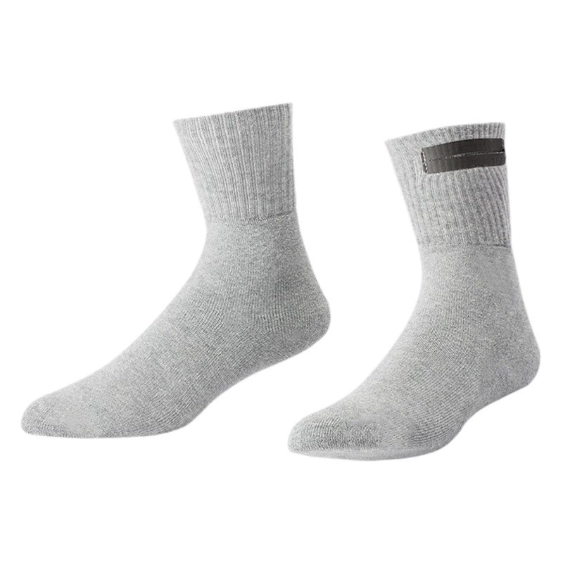 Трансграничные носки с подогревом, зимние теплые электрические Горячие красные носки, студенческие утеплитель для ног, артефакт, мужские и женские хлопковые носки до середины икры с электрическим подогревом