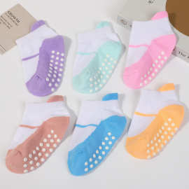 儿童袜子春夏防滑点胶婴儿地板袜防滑学步鞋宝宝短筒隔凉家居袜
