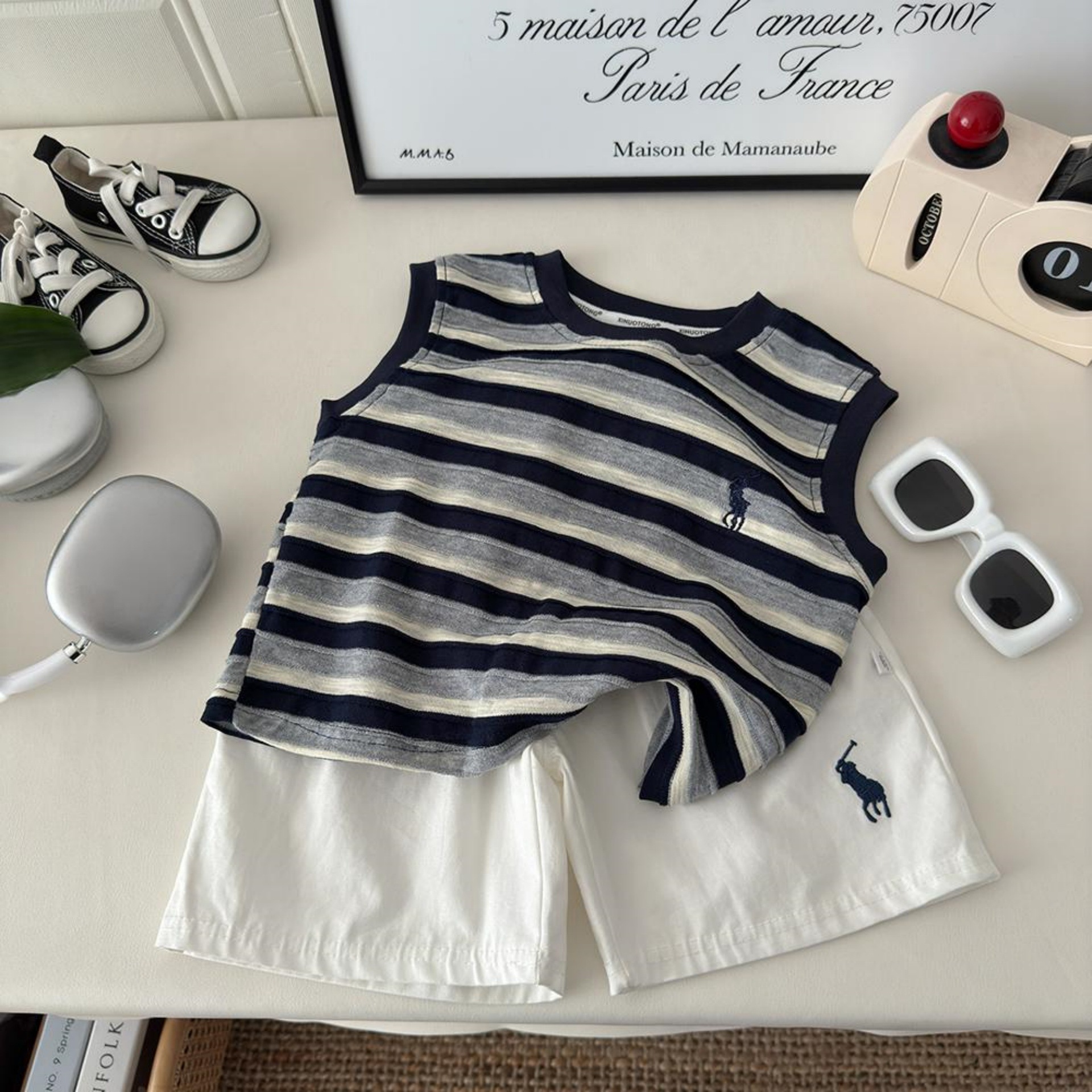 스트라이프 조끼[단품]