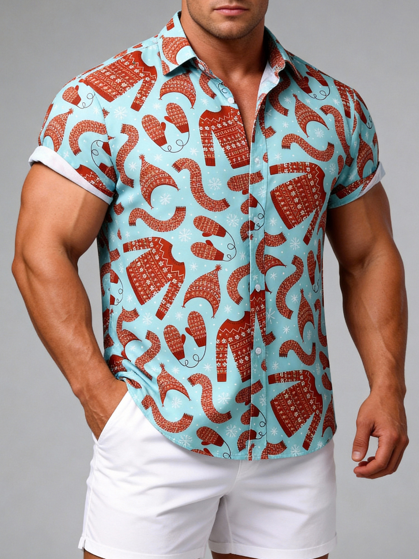 Neues Hawaiihemd für Herren (Modell 2026), modisches Kurzarmhemd mit Blumenmuster in europäischen und amerikanischen Größen für den internationalen Handel_voghion.com