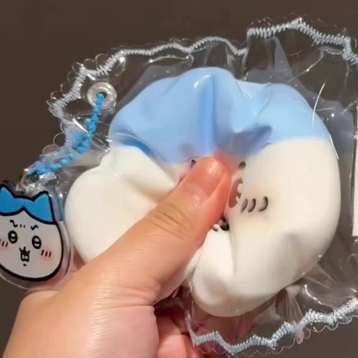 Blue high quality cute slime, anti-stress
