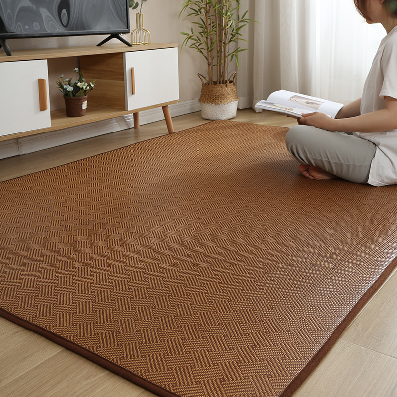 Japanese-style mat carpet living room bedroom bedside balcony bedside tatami mat rattan mat summer sky mat