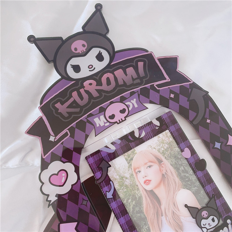 Acrylic stand photo frame Kuromi rotating stand student gift star photo desktop storage decorative ornaments