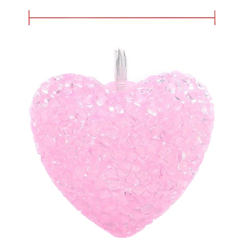 Chica corazón Día de San Valentín amor Cadena de luz LED caja de la batería decoración del banquete de boda de colores colgante de luz ins Amazon