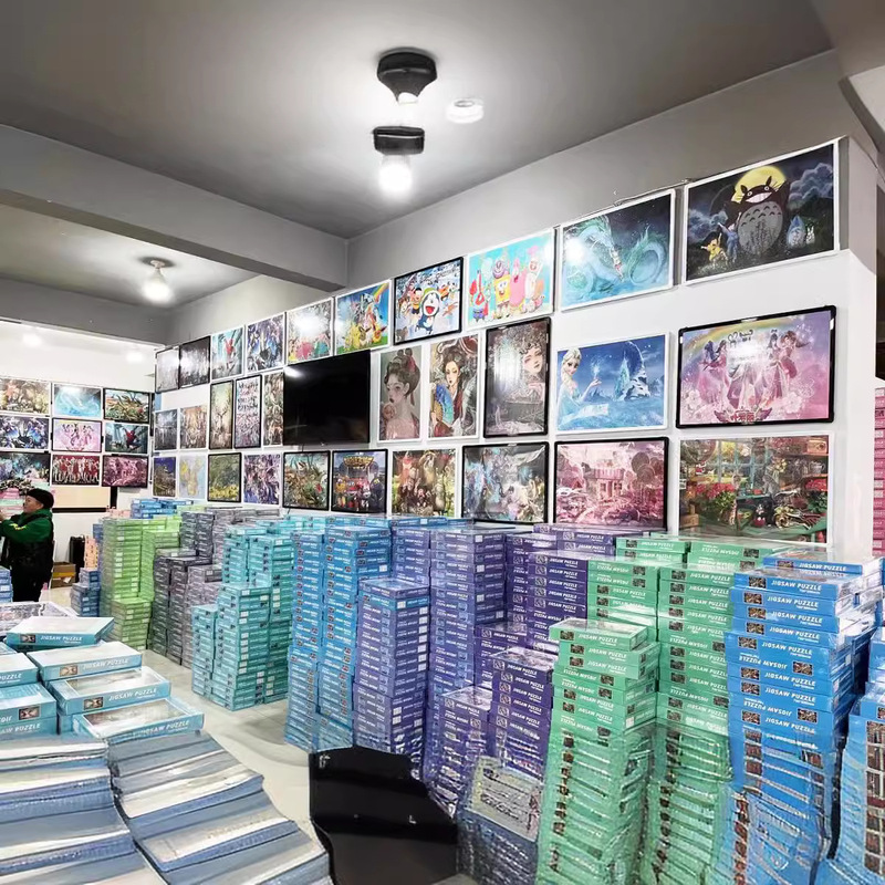 露店外国貿易子供用パズル 1000 ピース教育減圧接着剤スクレーパー漫画アニメーションパターンおもちゃ卸売|undefined