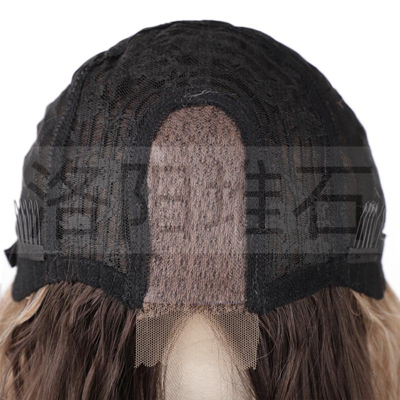 Wig European And American Small Lace Wig Long Curly Hair Big Wave Headgear display picture 9