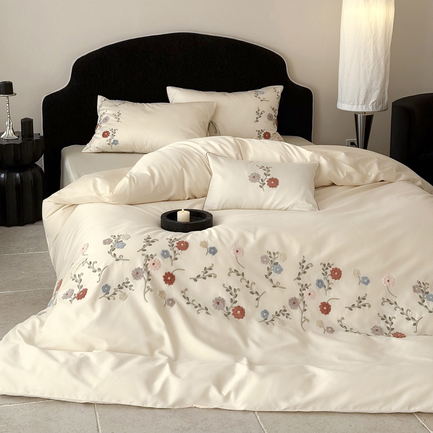 ClASS A New ChinoiSerie Style 100S XinjiAng Long-StAple Cotton Four-piece Set of Cotton Quilt Cover Bed SheetS Pure Cotton 4-piece Bedding Set