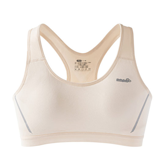 Modal girl bra sports underwear shockproof running development early high school student girl fixed Cup vest