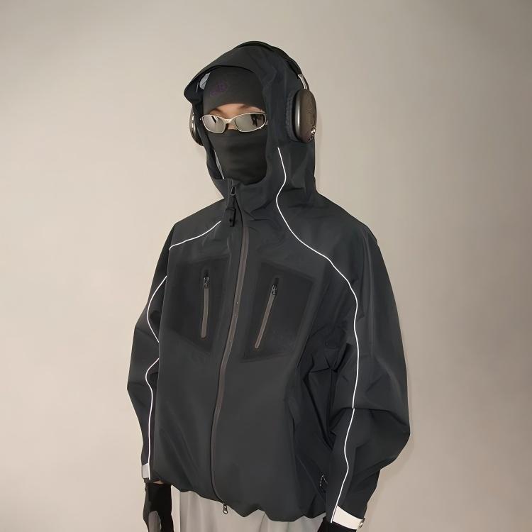 Pájaro con Lt de cáscara dura ropa de asalto de color blanco para mujeres bolsillo impermeable viaje al aire libre ropa de asalto deportiva