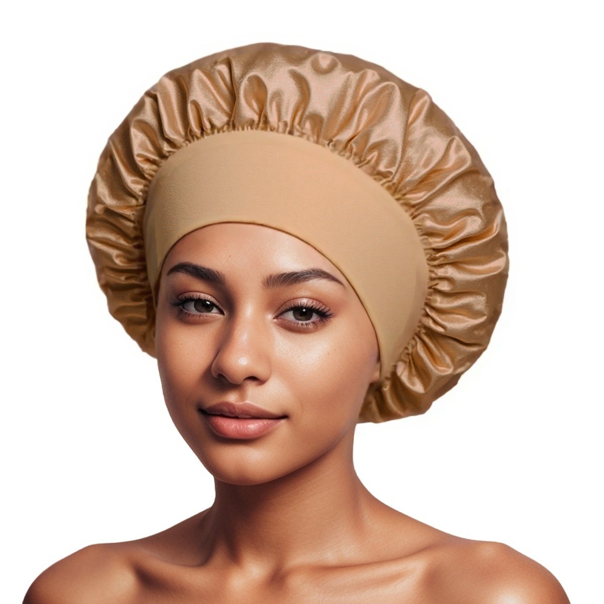 Sombrero de dormir de color elástico de borde ancho transfronterizo de Amazon Sombrero de cuidado del cabello de salón de belleza para mujer Sombrero de quimioterapia de confinamiento