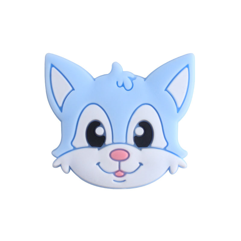 DIY creativo bebé suministros de dibujos animados animal Fox gato silicona joyería bebé chupete cadena molar mordedor pulsera accesorios