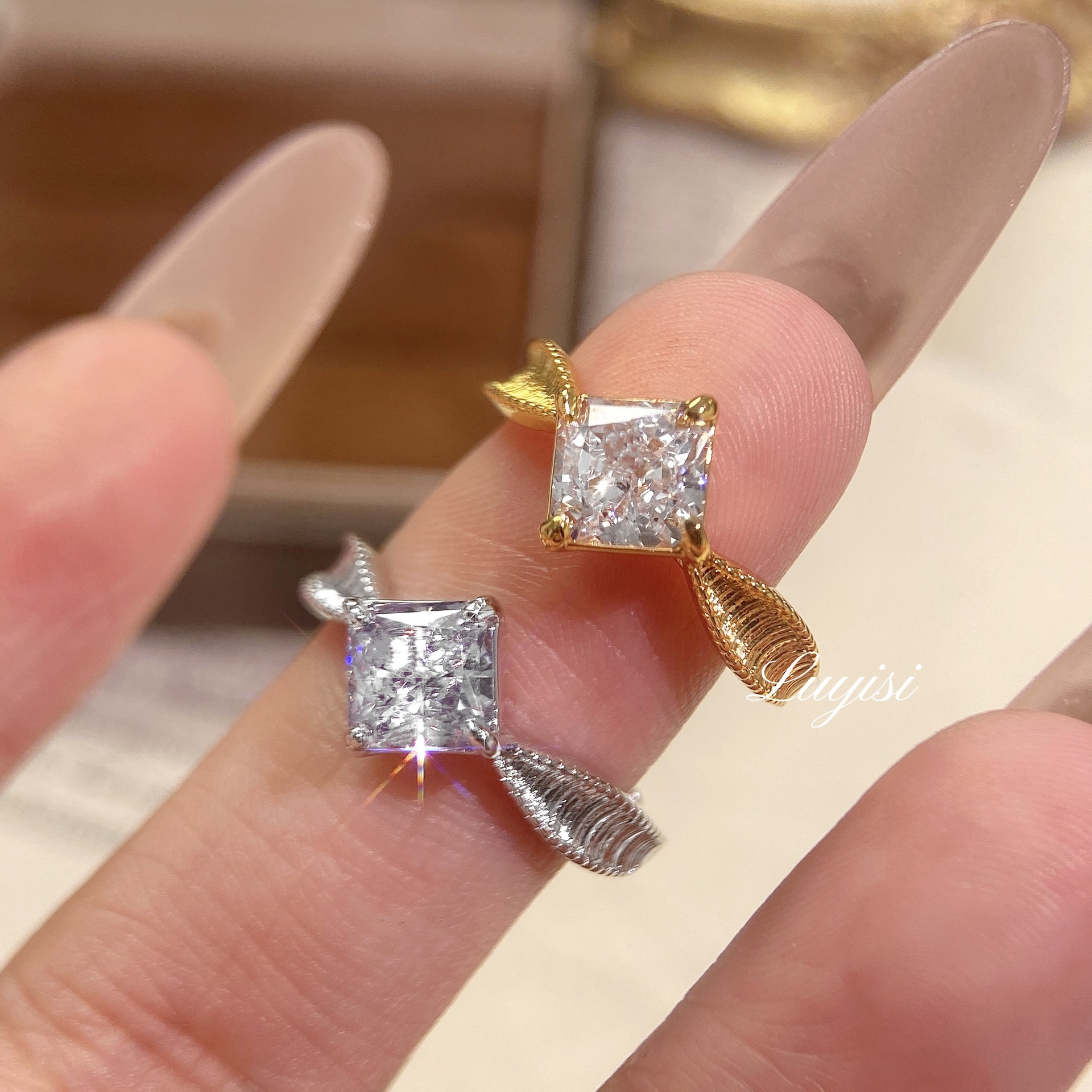 Funkelnder Designer Ring Für Damen, Elegant Und Bequem_voghion.com