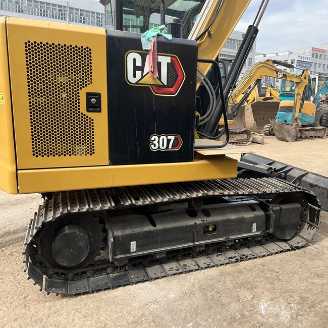 Excavadora usada Carter307E 320D exportada en Bielorrusia, prueba de puesta en marcha en el sitio, venta directa image 5