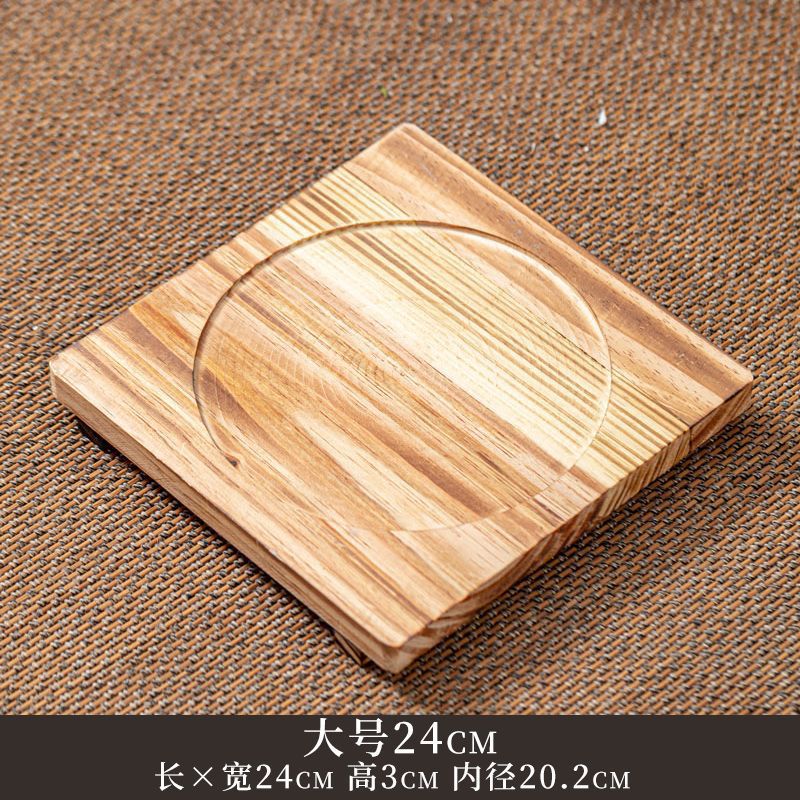 almohadilla de madera de aislamiento térmico para cocinar té en horno cercano almohadilla de madera resistente a quemar almohadilla de madera de aislamiento térmico para horno de carbón de tamaño grande y medio y pequeño de alto valor facial almohadilla de madera sólida
