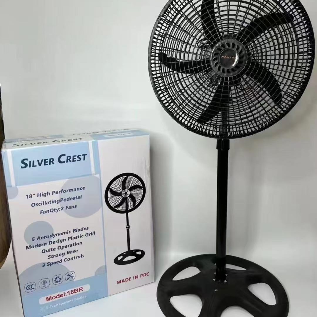 Exportación transfronteriza de ventilador eléctrico de 18 pulgadas ventilador de piso doméstico ventilador eléctrico de cabeza grande ventilador mayorista ventilador de mesa