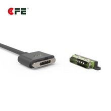 批发弹簧针磁吸式充电线 理疗护颈磁吸式充电接头 4pin磁吸公母座