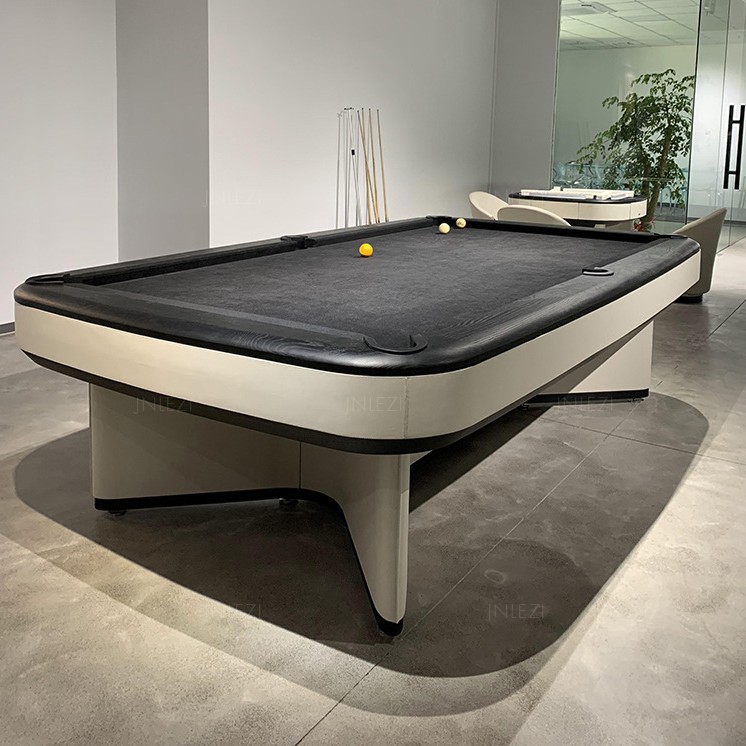 Mesa de billar de cuero para silla de montar, tipo estándar, hogar para adultos, comercial, fresno italiano de alta gama, mesa de billar cuadrada