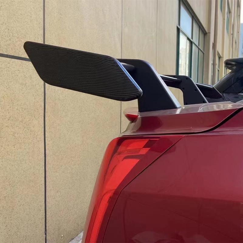 Factory car modification general-purpose tail non-perforated MP big tail fixed wing carbon pattern GT tail spoiler