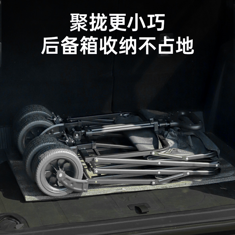Carrito Plegable de Camping, Metal, Portátil, para Picnic y Excursiones al Aire Libre