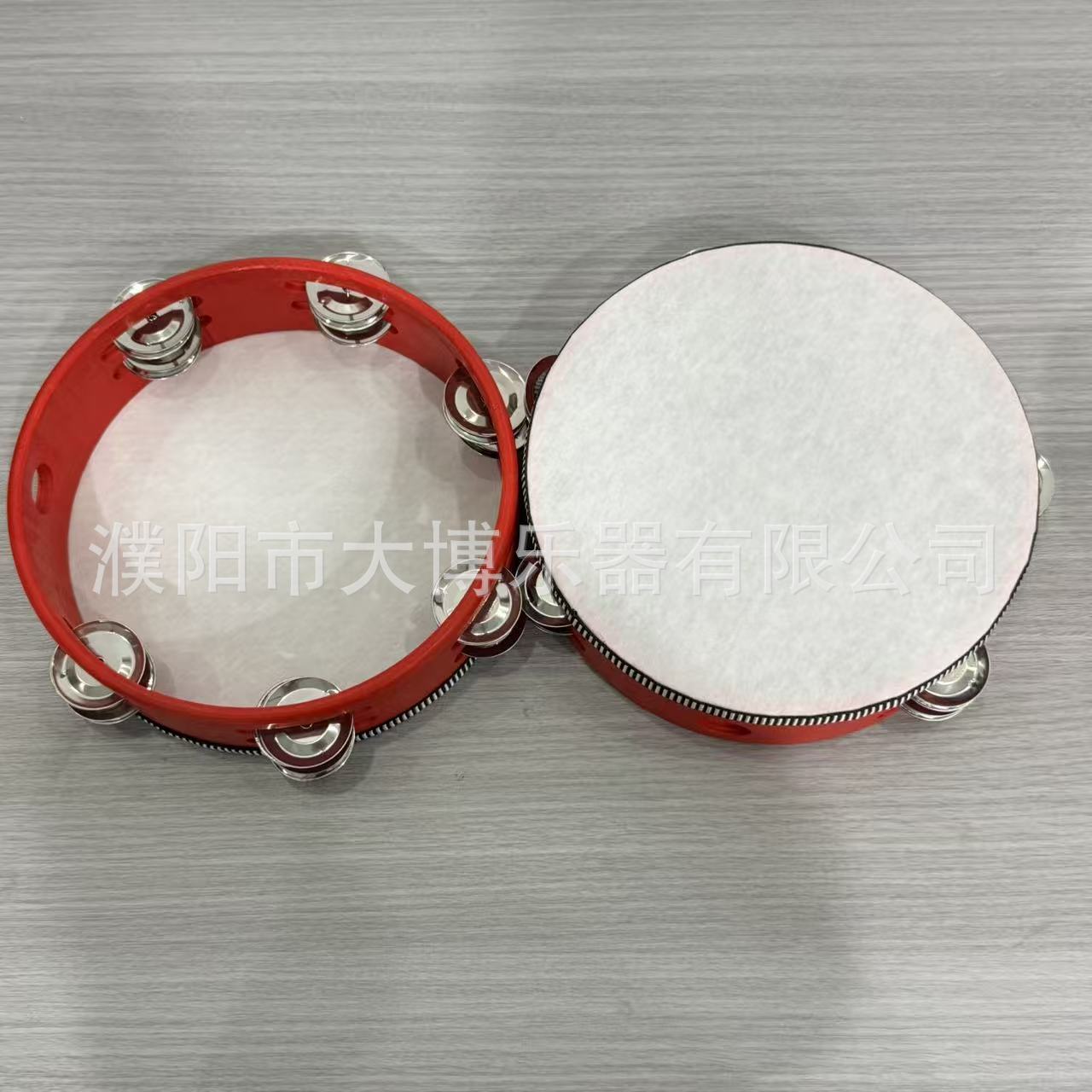 Instrumento de percusión Orff pandereta de doble fila 4 pulgadas 6 pulgadas 7 pulgadas 8 pulgadas 10 pulgadas tambor de mano tambor súper fuerte image 23