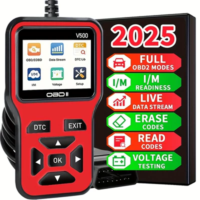 V500 Car Fault Detector OBD Engine Tester Fault Light Clearing Code Reader