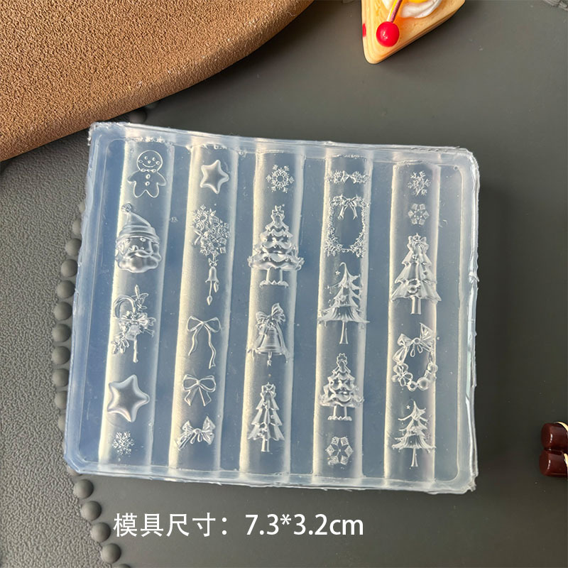 国境を越えて人気の高いネイルアート金型漫画動物ベアー蝶ネクタイ花束DIY立体浮き彫りネイルモデル|undefined