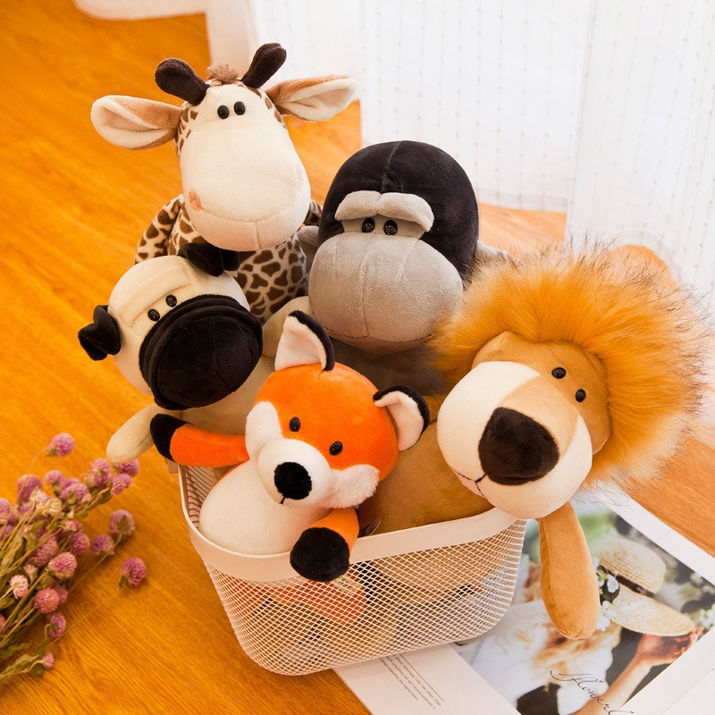 Juguetes de peluche, muñecos de animales de la selva, muñecos para lanzar en bodas, muñecos de regalo, logotipo personalizable, dropshipping disponible.