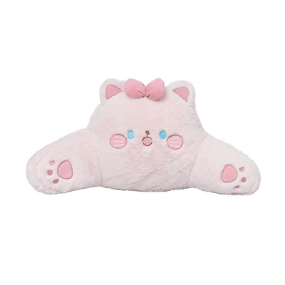 Car Seat Cushion Autumn and: Seat cushion, seat cover - rabbit-fur-embroidered-bow-cat-lumbar-support