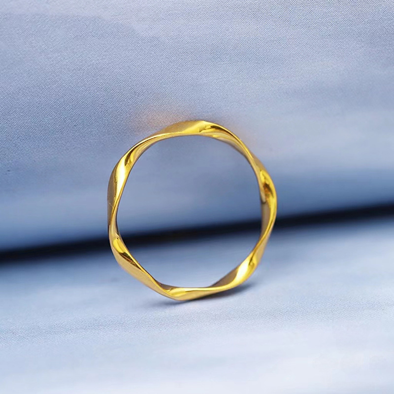 Mobius-Ring, Ring für Damen, trendig, schlicht, Persönlichkeit, hoher Sinn für Zeigefinger, Paarring für Damen, leichtes Luxus-Nischendesign_voghion.com