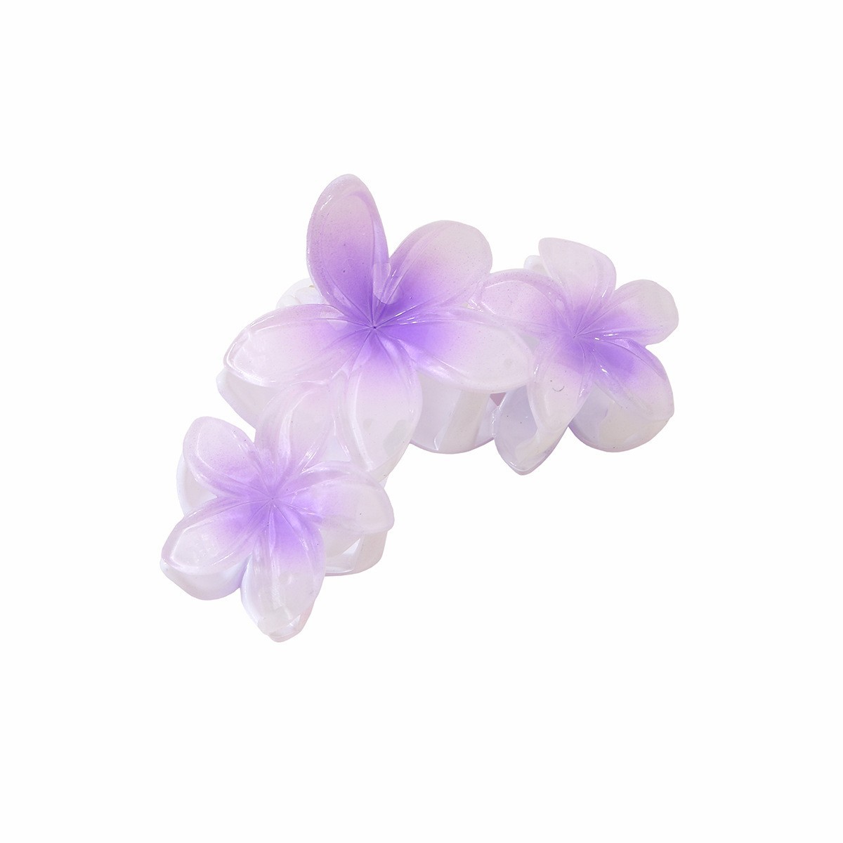 77g Weight Hair Claws Hair Accessories Type 1 Piece Quantity Casual, Daily Occasion Plastic Material Plumeria Pattern Women's Gender Classical Style Classical Women's Plumeria Plastic Hair Claws 9