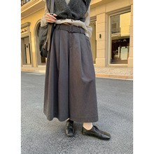 COMOS CMS 2025年秋季女装纯色基础款休闲垂感阔腿九分裤子255165