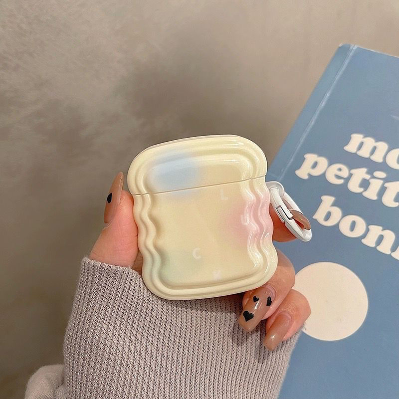 Ins personality art florece para AirPods funda protectora AirPodsPro Apple auricular funda 2 inalámbrica azul